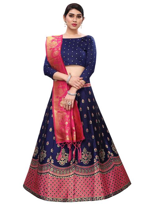self design a-line lehenga - 17784720 - Standard Image - 1