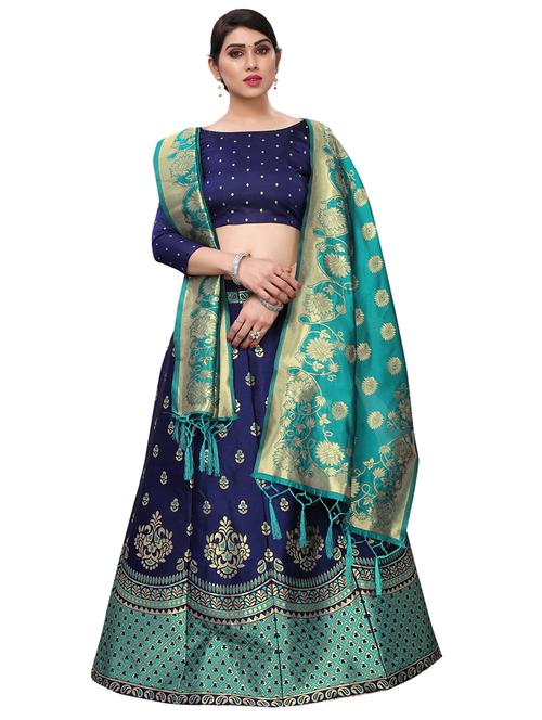 self design a-line lehenga - 17784721 - Standard Image - 1