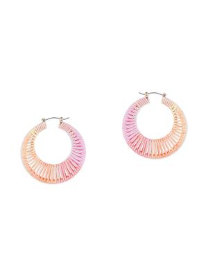 multi colored handmade hoop earring - 17785463 - Standard Image - 2