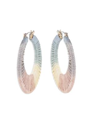 multi color handmade hoop earring - 17785465 - Standard Image - 3
