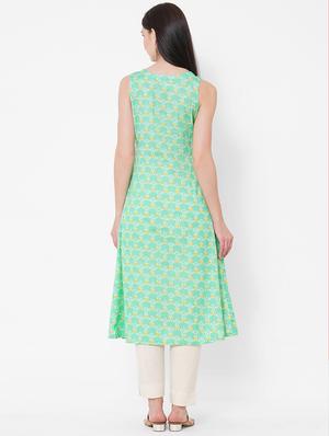 ikat printed a-line kurta - 17785739 - Standard Image - 3
