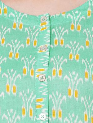 ikat printed a-line kurta - 17785739 - Standard Image - 4