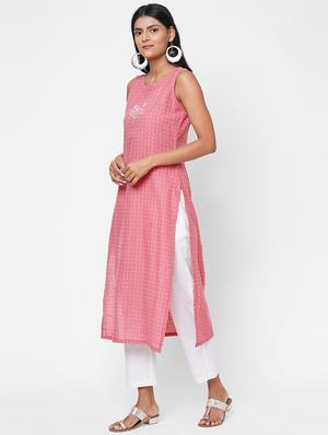 printed straight kurta - 17785745 - Standard Image - 2