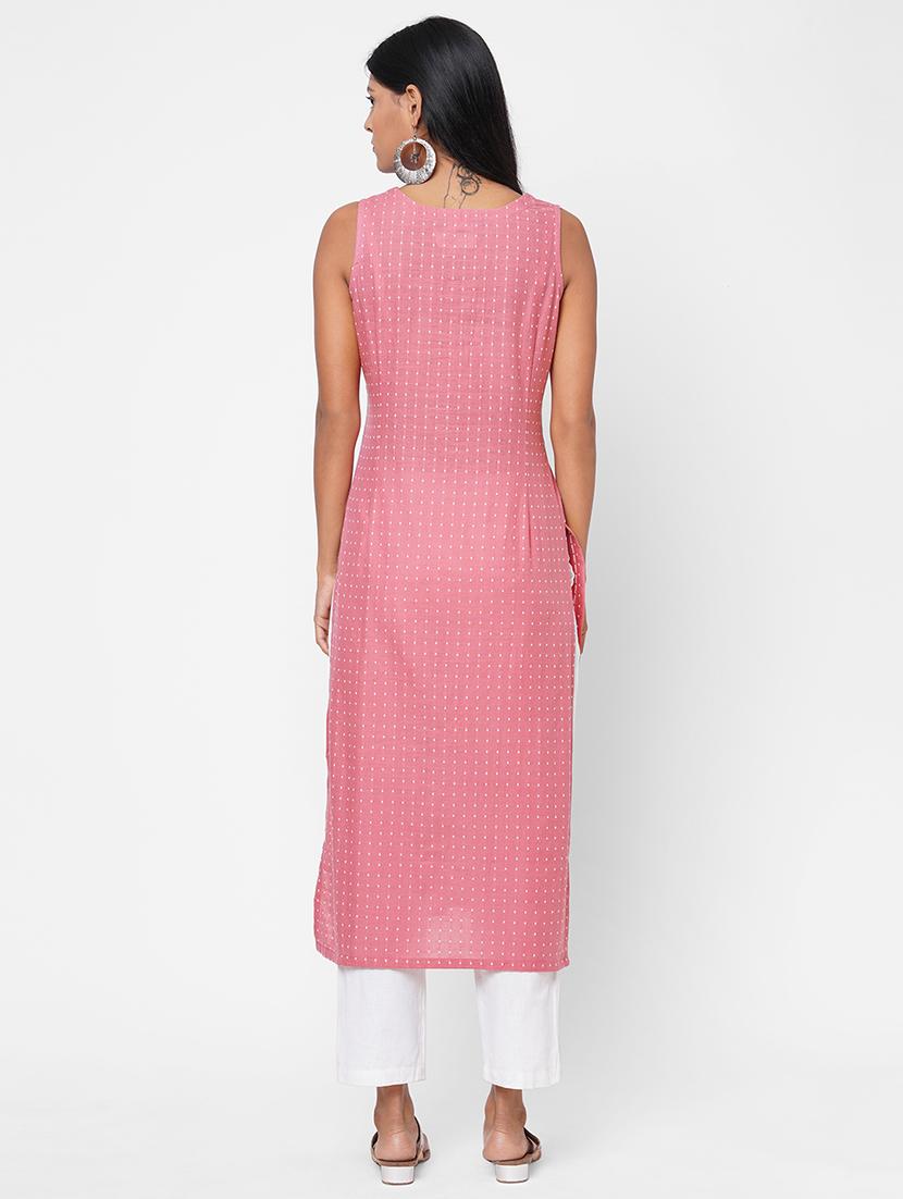 printed straight kurta - 17785745 - Zoom Image - 3