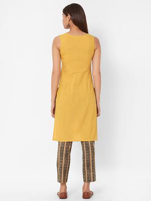printed straight kurta - 17785757 - Standard Image - 3