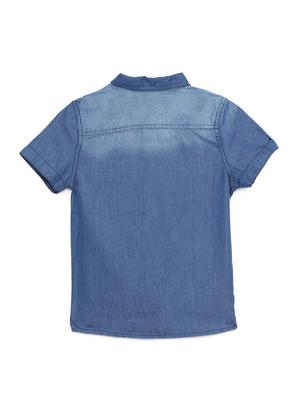 navy blue solid shirt - 17785928 - Standard Image - 2