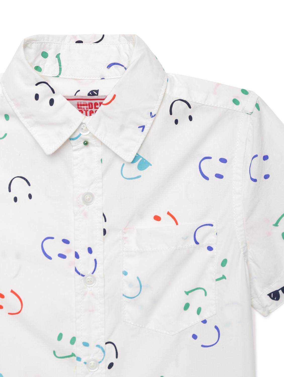 white printed shirt - 17785931 - Zoom Image - 3