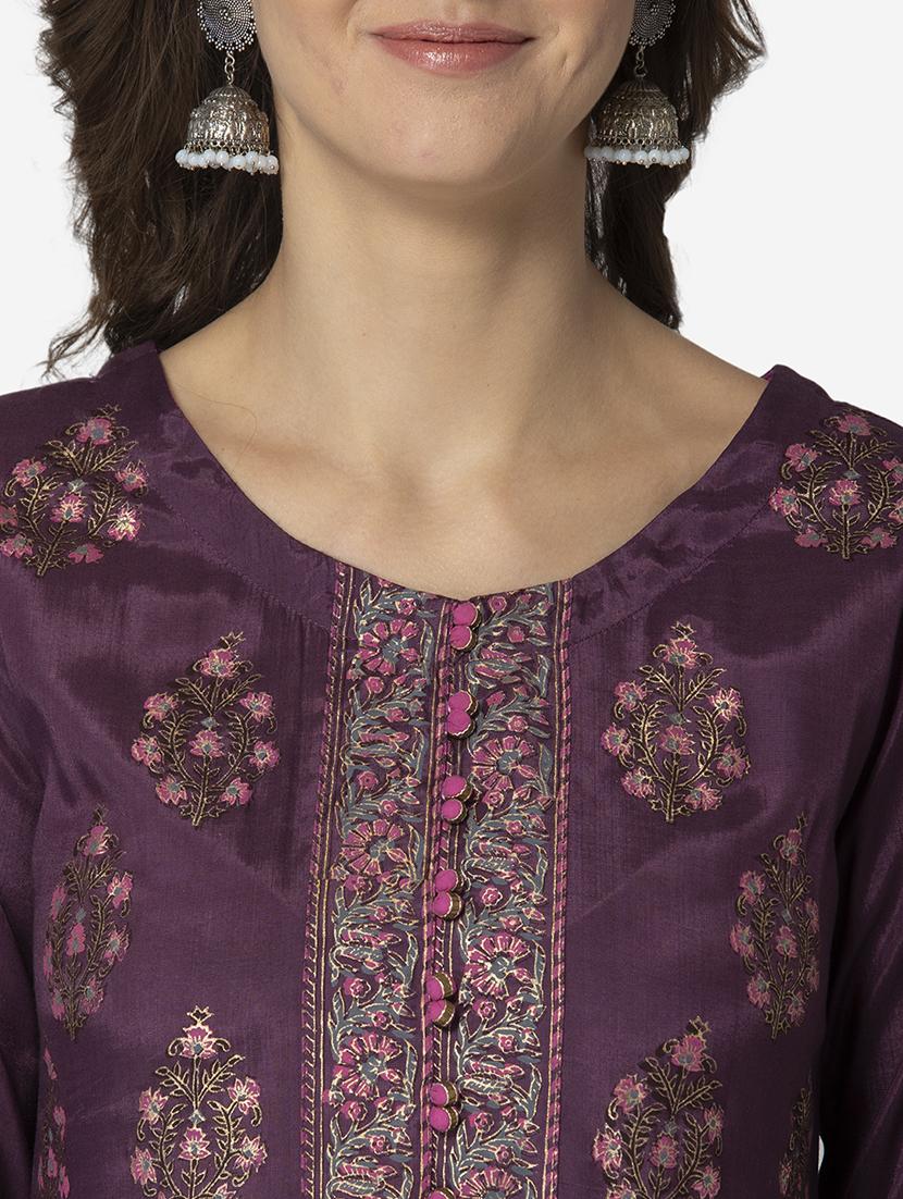 printed anarkali ethnic dress with printed dupatta - 17785979 - Zoom Image - 4