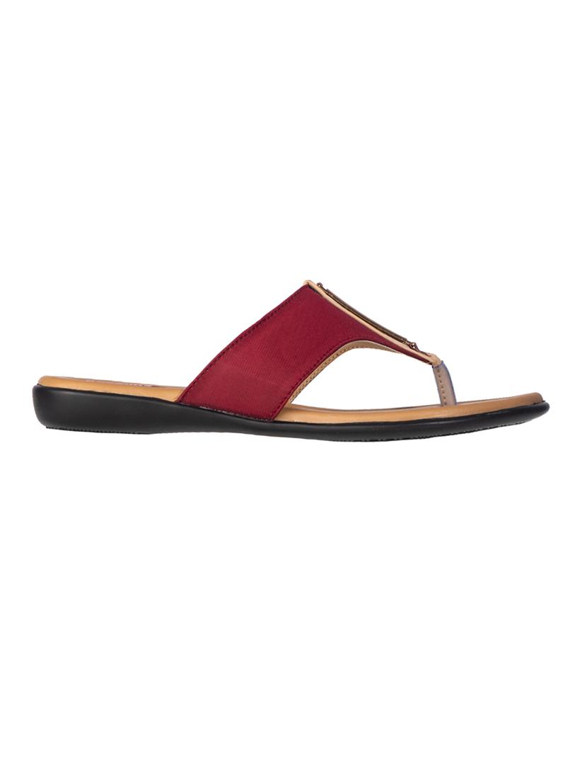 maroon toe separator sandal - 17786856 - Zoom Image - 2