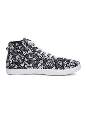blue fabric laceup sneakers - 17786937 - Standard Image - 2