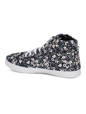 blue fabric laceup sneakers - 17786937 - Standard Image - 3