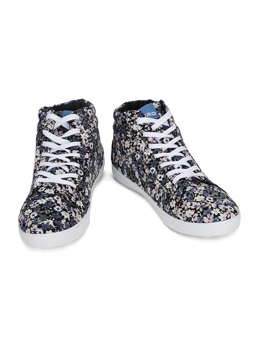 blue fabric laceup sneakers - 17786937 - Zoom Image - 4