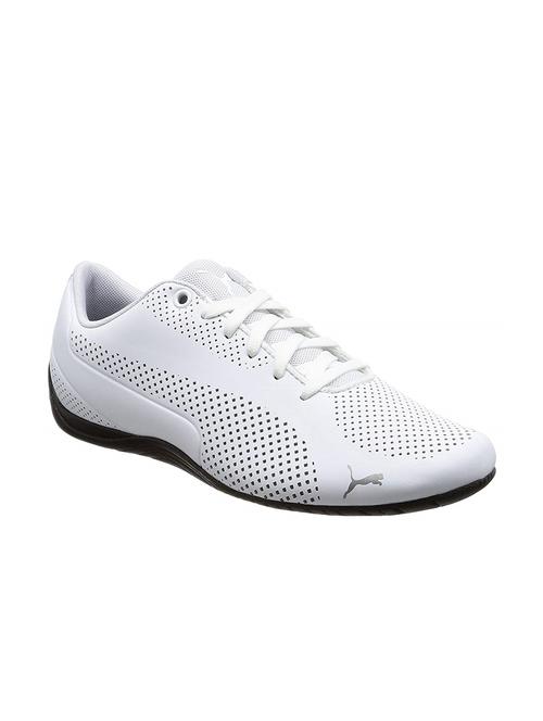 white synthetic lace up sneakers - 17788743 - Very Small Image - 1