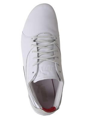 white synthetic lace up sneakers - 17788749 - Standard Image - 4