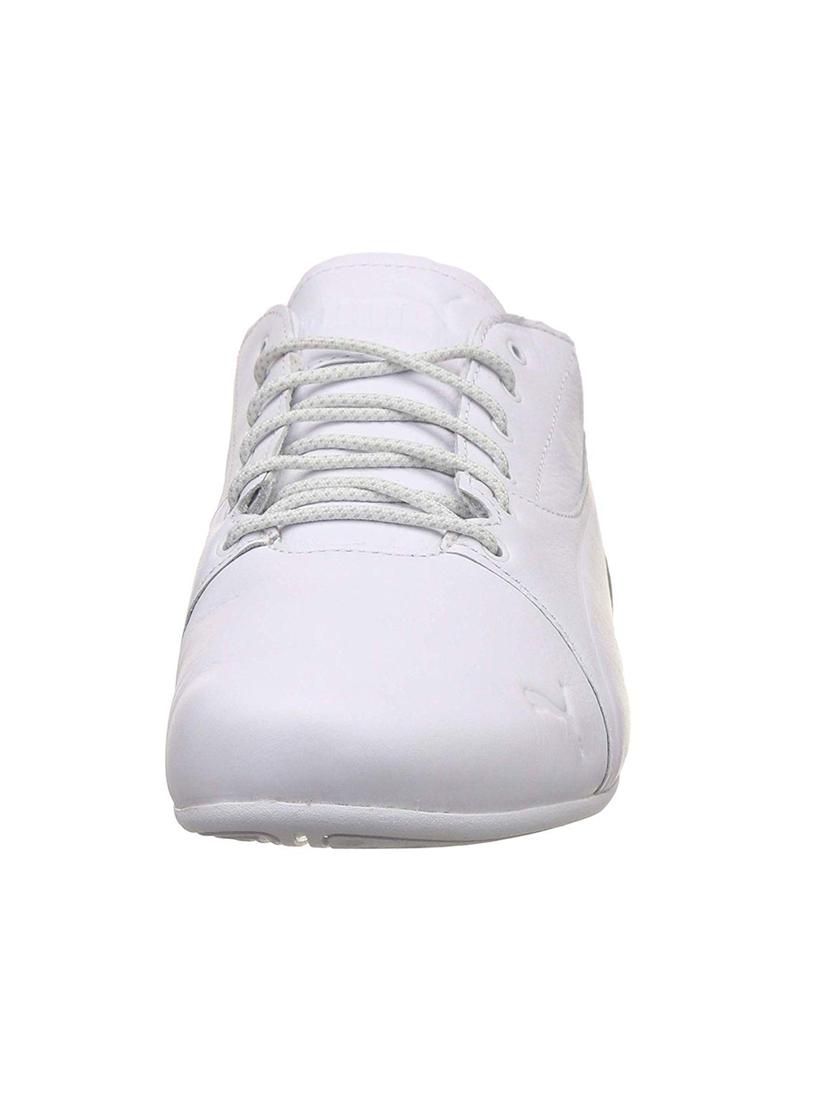 white synthetic lace up sneakers - 17788749 - Zoom Image - 2