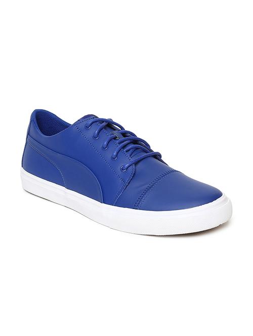 blue synthetic lace up sneakers - 17788832 - Very Small Image - 1