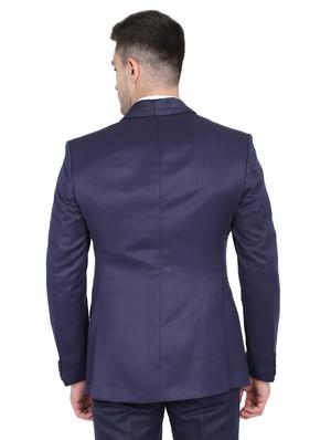 navy blue solid tuxedos suit - 17789954 - Standard Image - 2