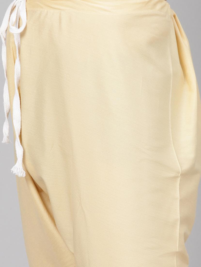 yellow printed silk blend kurta pyjama set - 17790451 - Zoom Image - 4