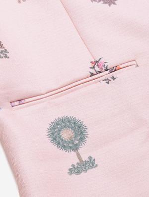 pink printed kurta pyjama set with printed nehru jacket - 17790485 - Standard Image - 5