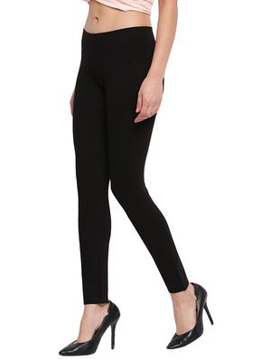 black cotton blend jeggings - 17790567 - Standard Image - 2