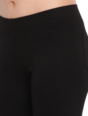 black cotton blend jeggings - 17790567 - Standard Image - 6