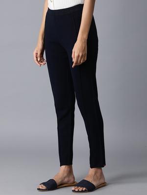 dark blue solid legging - 17790842 - Standard Image - 2