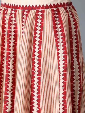 printed flared skirt - 17791061 - Standard Image - 6