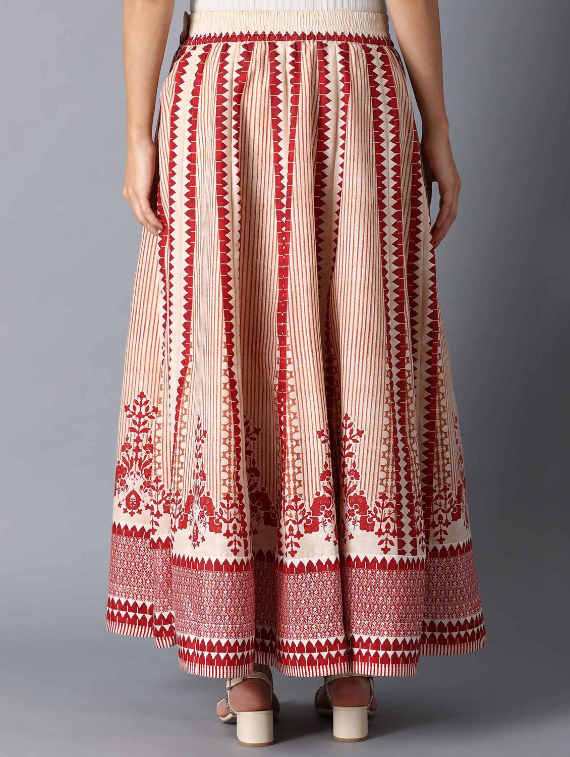 printed flared skirt - 17791061 - Zoom Image - 4