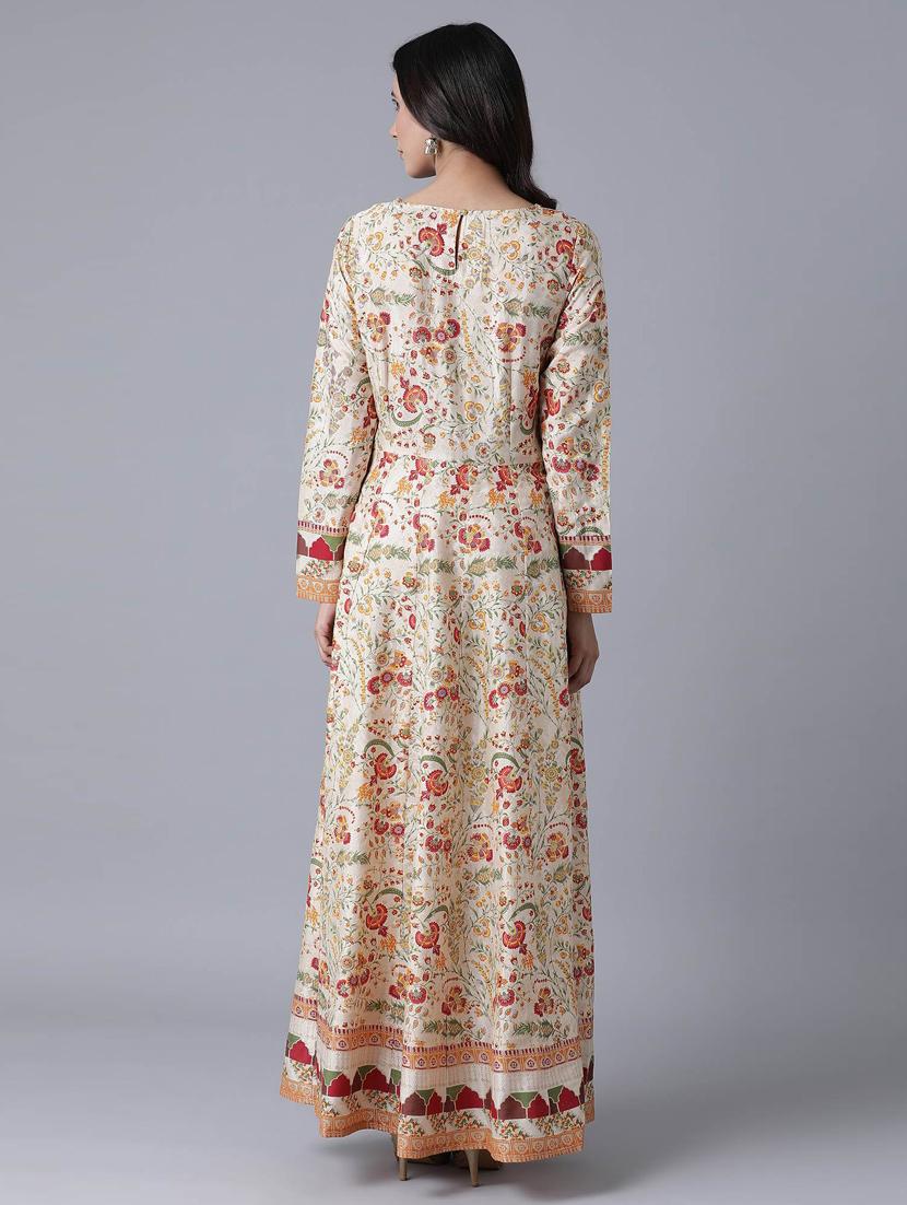embroidered flared ethnic dress - 17791182 - Zoom Image - 3
