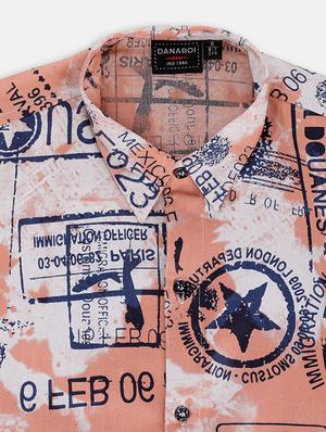 orange printed shirt - 17791939 - Standard Image - 3