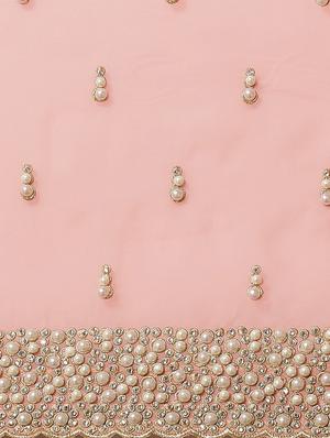 pastel embroidered saree with blouse - 17792062 - Standard Image - 5