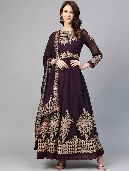 embroidered unstitched suit set - 17792746 - Very Small Image - 1