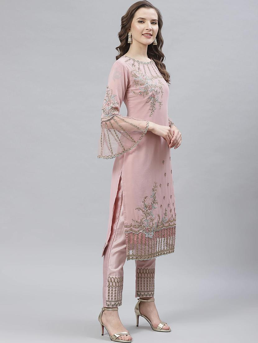 embroidered unstitched suit set - 17792750 - Zoom Image - 2