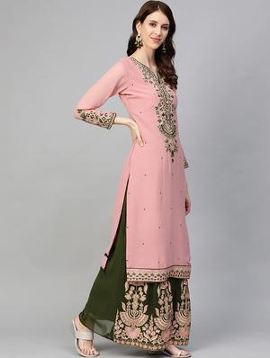 embroidered unstitched suit set - 17792760 - Standard Image - 2