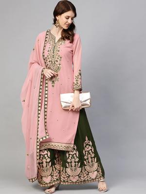 embroidered unstitched suit set - 17792760 - Standard Image - 4