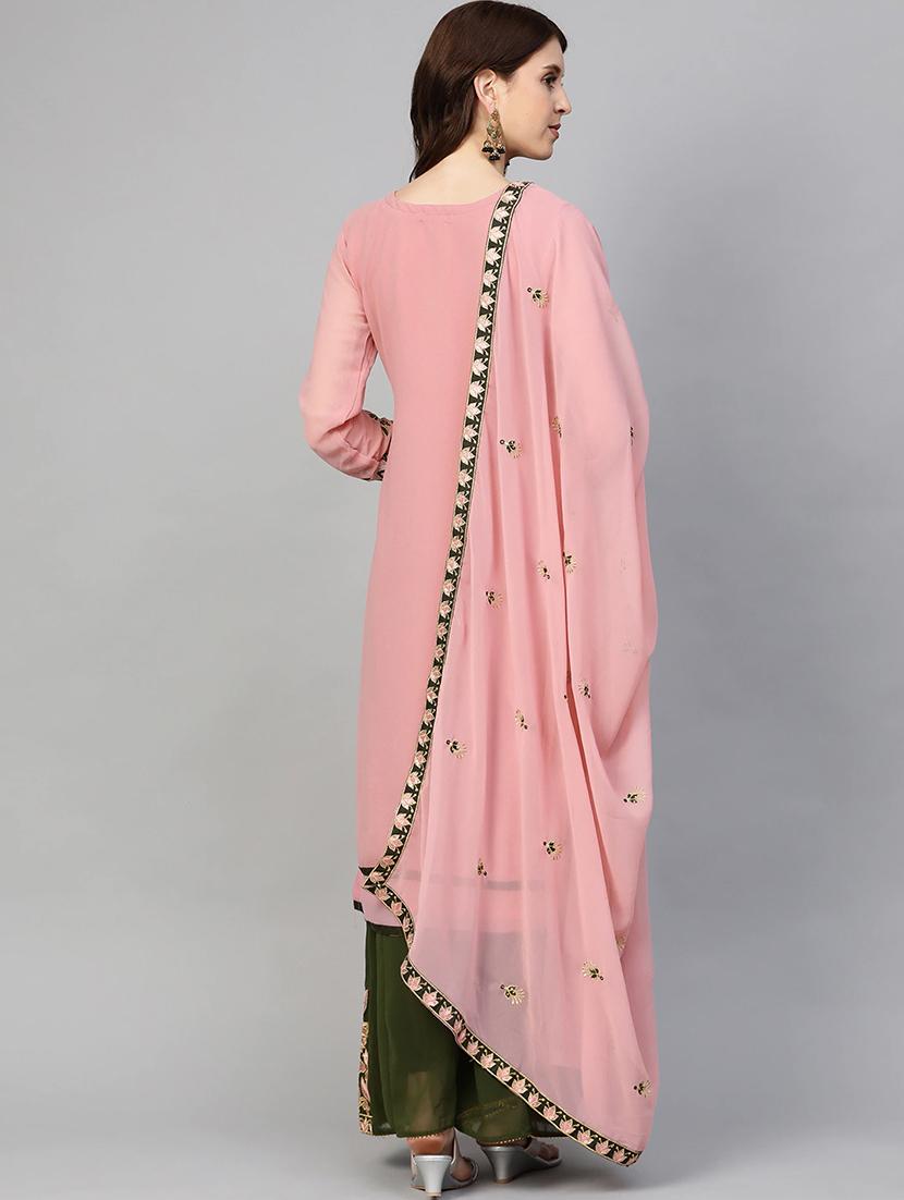 embroidered unstitched suit set - 17792760 - Zoom Image - 3