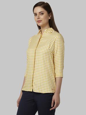 yellow checkered shirt - 17793115 - Standard Image - 2