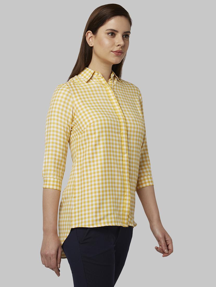 yellow checkered shirt - 17793115 - Zoom Image - 3