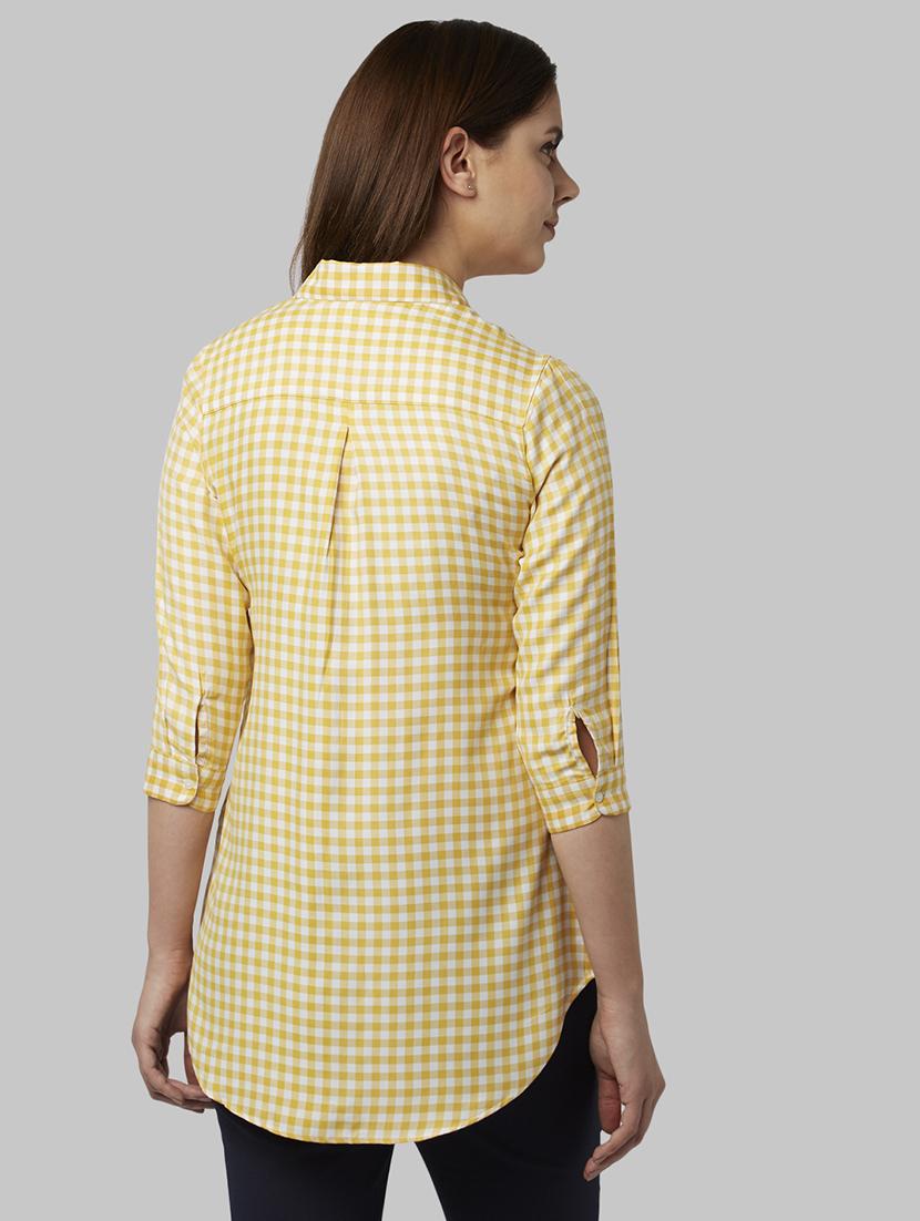 yellow checkered shirt - 17793115 - Zoom Image - 4