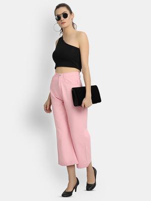 mid rise solid wide leg jean - 17793530 - Standard Image - 4