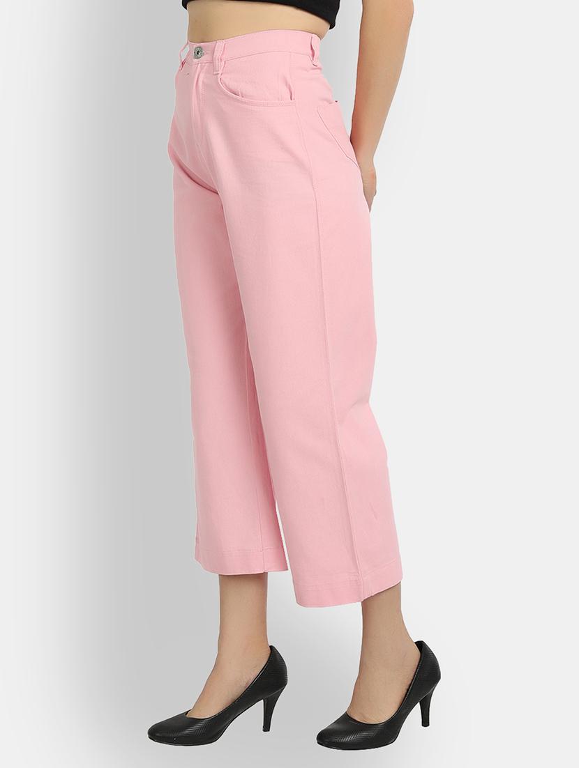 mid rise solid wide leg jean - 17793530 - Zoom Image - 2