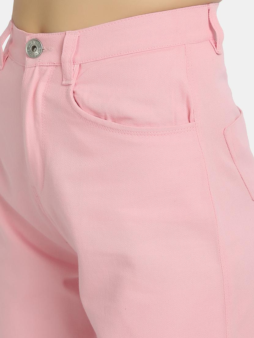 mid rise solid wide leg jean - 17793530 - Zoom Image - 5