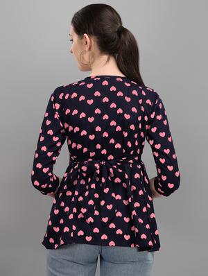 tie up neck printed top - 17793635 - Standard Image - 4