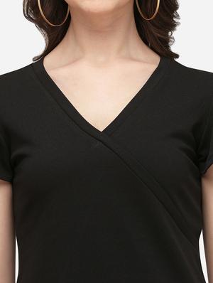 overlap neck solid top - 17793649 - Standard Image - 5