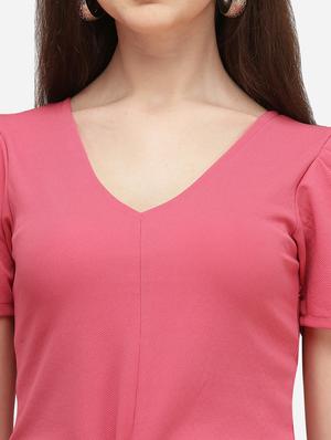 tie front solid crop top - 17793666 - Standard Image - 5