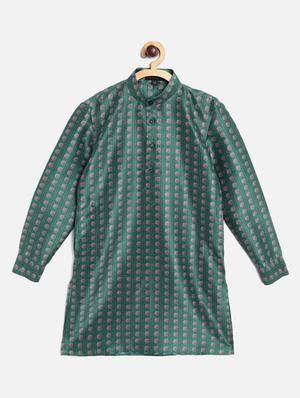green printed kurta pajama set - 17793947 - Standard Image - 2