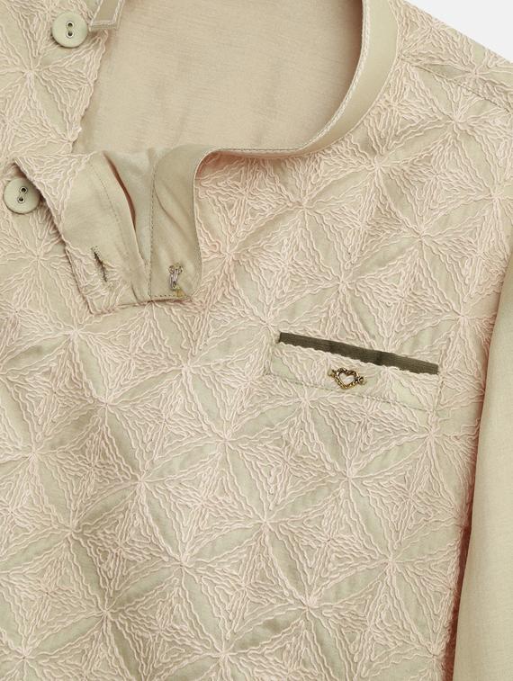 green printed kurta pajama set - 17794016 - Zoom Image - 6
