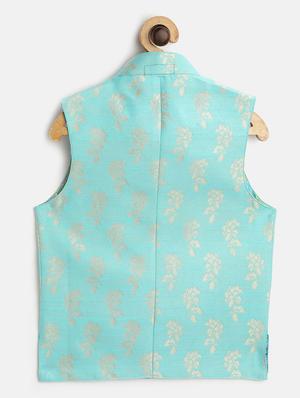 blue solid kurta pajama set - 17794019 - Standard Image - 3