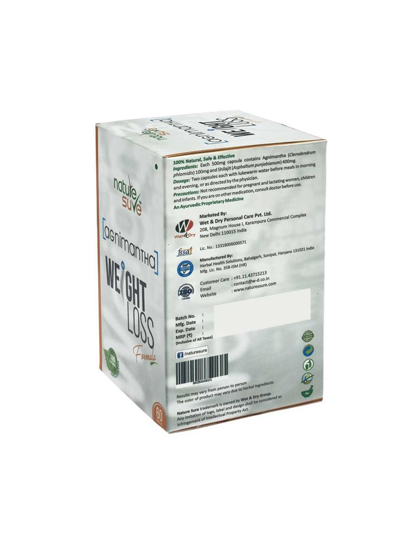 nature sure agnimantha weight loss capsules - 17794088 - Zoom Image - 2