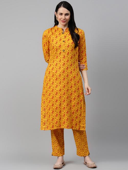 printed kurta pant set - 17794496 - Standard Image - 1